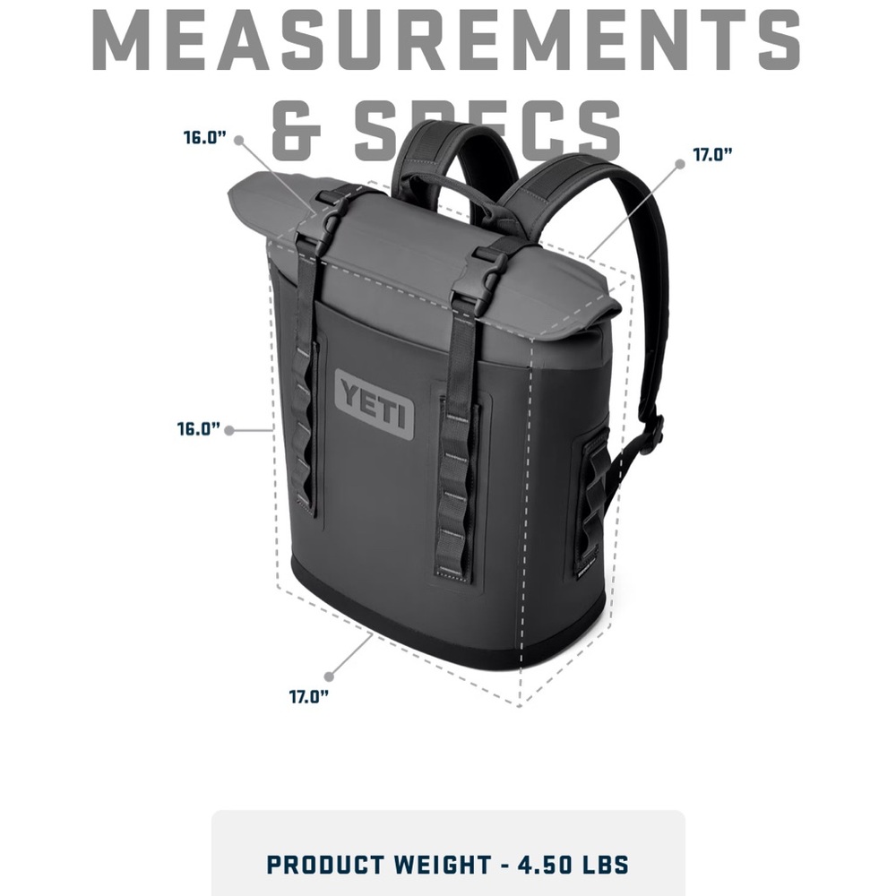 Yeti-M12 BACKPACK SOFT COOLER - Picture 3 of 8